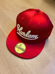 NEW ERA 59FIFTY ハーレム サテン レッド ベースボールキャップ 7 1/2 新品