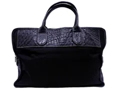 Orobianco オロビアンコ ナイロン レザー ブリーフケース ビジネス バッグ 黒 ■■ メンズ