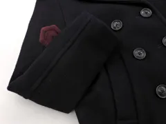 UNITED ARROWS ユナイテッドアローズ ウール混 ピー コート sizeS/濃紺 ◇■ レディース