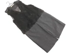 Titilate Valet ティティレートヴァレット ラビットファー ウール混 切替 ベスト size38/グレー ◇■ レディース
