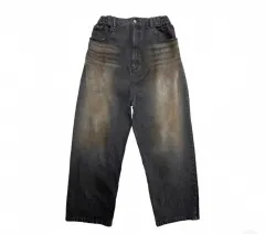 CB VISION by CSC ダブル フェイスド パンツ ウォッシュド ブラック