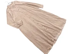 GLOBAL WORK グローバルワーク コーデュロイ シャツ ワンピース sizeL/ベージュ ◇■ レディース