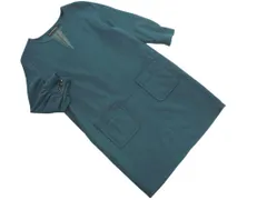 green label relaxing グリーンレーベルリラクシング ユナイテッドアローズ ウール混 Iライン ワンピース 緑 ◇■ レディースのサムネイル