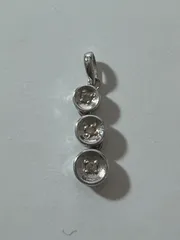 【 K10WG  /  ネックレストップ 】ダイヤ 0.03ct 0.49g チャーム アクセサリー