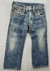 デニムダンガリー DENIM DUNGAREE デ二ムパンツ 長ズボン 100cm 子供服 中古