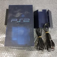 【D34444】（中古品）PS2 本体 SCPH-50000（ミッドナイトブルー）※訳あり※