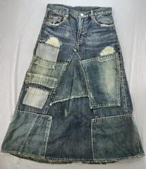 デニムダンガリー DENIM DUNGAREE スカート デ二ム 140cm 子供服 中古