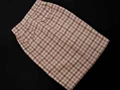 新品 MISCH MASCH ミッシュマッシュ 千鳥柄 タイト スカート size38/白ｘピンク ◇■ レディース