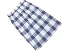 Mila Owen ミラオーウェン チェック タイト スカート size1/水色 ■■ レディース