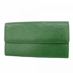 【6bc4049-k】ルイヴィトン 長財布 エピ ポシェットポルトモネクレディ M63574 ボルネオグリーン【中古】レディース