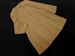 PAUL STUART ポールスチュアート ノーカラー コート size7/ライトベージュ ■◇ レディースのサムネイル