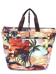 LeSportsac レスポートサック 総柄 トート バッグ 黄ｘオレンジｘ青 ■■ レディース