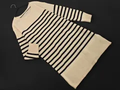 earth music&ecology アースミュージック＆エコロジー ボーダー ニット ワンピース sizeM/アイボリー ◇■ レディース