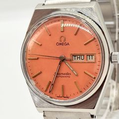 オメガ シーマスター パープル文字盤 自動巻き アンティーク 稼働品 