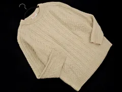 ABAHOUSE アバハウス ウール混 ニット セーター size48/ベージュ ◇■ メンズ