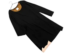 TSUMORI CHISATO ツモリチサト ウール混 プリント ワンピース sizeS/黒 ◇■ レディース