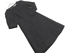 UNTITLED アンタイトル ウール混 Aライン ワンピース size1/濃紺 ◇■ レディース