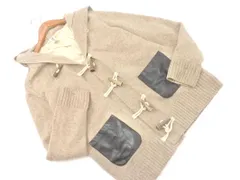 Ebonyivory エボニーアイボリー ウール100% ダッフル ニット カーディガン sizeF/ベージュ ◇■ レディース