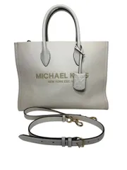 『美品』マイケル・コース（MICHAEL KORS) ミレラ EW トート ミディアム 2WAY レザー アイボリー 型番35S2G7ZT7L A4サイズ 収納 H8-2-40
