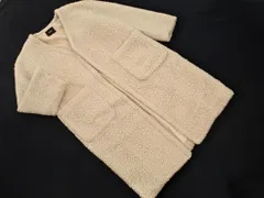 MURUA ムルーア ボア ノーカラー コート sizeF/ベージュ ◇■ レディース