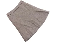 KUMIKYOKU 組曲 ウール混 切替 スカート size7/ブラウン ◇■ レディース