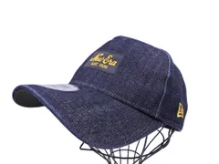 New Era ニューエラ デニム ボックスロゴ ベースボール キャップ インディゴ ■■ レディース