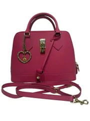 サマンサタバサ レディアゼル ピンク系 2WAY ショルダーストラップ 取り外し可能 チャーム付き 鍵付き パドロック レディース H8-2-46