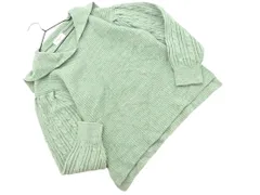 OPAQUE オペーク セーラーカラー ニット セーター size38/緑 ◇■ レディースのサムネイル