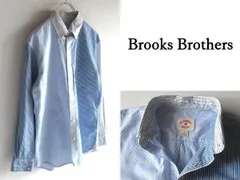 Brooks Brothers Red Fleece ブルックスブラザーズ レッドフリース クレイジー切替 ストライプ BDシャツ S ブルー ホワイト