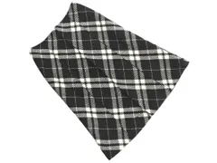 KUMIKYOKU 組曲 ウール100% チェック Aライン 台形 スカート size2/黒ｘ白 ◇■ レディース