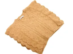 ZARA ザラ フリル Vネック ニット ベスト sizeM/ベージュ ◇■ レディース