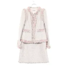 シャネル CHANEL スーツ ココマークボタン ツイードジャケット P23727 V14151 コットン スーツ レディース Used Cのサムネイル
