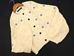 w closet ダブルクローゼット 刺 カーディガン アイボリー ◇■ レディース