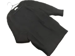 E Hyphen World gallery イーハイフンワールドギャラリー Vネック ドルマン ニット セーター sizeF/黒 ◇■ レディース