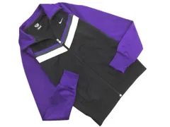 NIKE ナイキ ジップアップ ジャケット sizeS/黒ｘ紫 ◇■ レディース