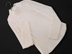 nano universe ナノユニバース ハイネック ラウンド カットソー size38/白 ◇■ レディース