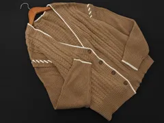 JaVa ジャバ クラシカルエルフ ケーブル編み ニット カーディガン sizeL/ベージュ ◇■ レディース