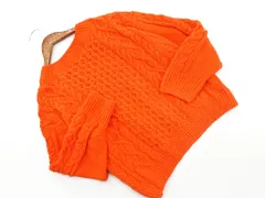 ｓｍ2 サマンサモスモス ケーブル編み ニット セーター sizeF/オレンジ ◇■ レディース