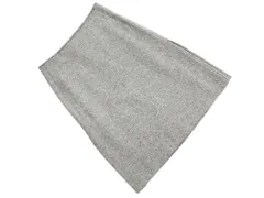 JUNKO SHIMADA ジュンコシマダ ウール混 サイドプリーツ Aライン 台形 スカート size64/グレー ◇■ レディース