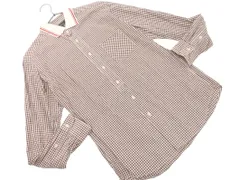UNITED ARROWS ユナイテッドアローズ チェック シャツ sizeL/茶 ◇■ メンズ