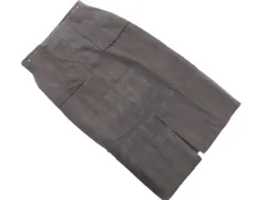 simplicite シンプリシテェ スウェード調 タイト スカート sizeM/チャコール ◇■ レディース