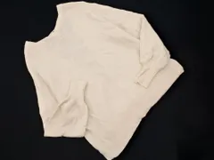 who's who Chico フーズフーチコ ウール混 バックオープン バックリボン サイドスリット ニット セーター sizeF/オフホワイト ◇■ レディース