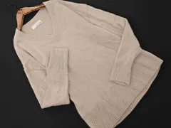 green label relaxing グリーンレーベルリラクシング ユナイテッドアローズ ウール混 Vネック ニット セーター グレージュ ◇■ レディース