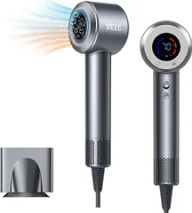 ドライヤー 速乾 【2025注目ドライヤー入選・15S速乾・9億マイナスイオン美髪効果】大風量 LEDディスプレー 高速モーター 9億+高濃度マイナスイオン AI機能 恒温NTCチップ 3段階風量＆4段階風温  超軽量  美容師監修  PSE認証 日本語対応