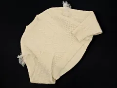 LOWRYS FARM ローリーズファーム ケーブル編み フリンジ ワイド幅 ニット セーター sizeF/アイボリー ◇■ レディース