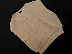 apart by lowrys アパートバイローリーズ キーネック ニット ベスト sizeM/ベージュ ◇■ レディース