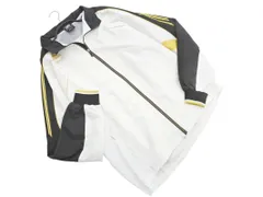 adidas アディダス ロゴ 刺 バックプリント トラック ジャケット sizeO/白 ◇■ メンズ