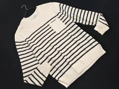 GLOBAL WORK グローバルワーク ボーダー ニット セーター sizeL/白ｘ黒 ◇■ メンズ