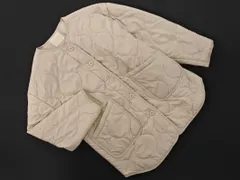 Ray Cassin レイカズン ノーカラー 中綿 ジャケット sizeF/ベージュ ◇■ レディース