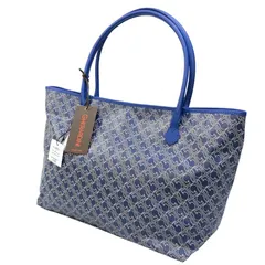 ゲラルディーニ リナシメント 総柄 トートバッグ ブルー【AFE4】